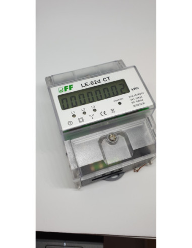 Trifazis modulinis elektros skaitiklis 3x5A 3x230/400V F&F