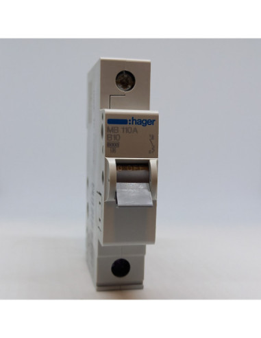 Automatinis jungiklis 1P B10A 6kA Hager
