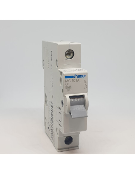 Automatinis jungiklis 1P C1A 6kA Hager