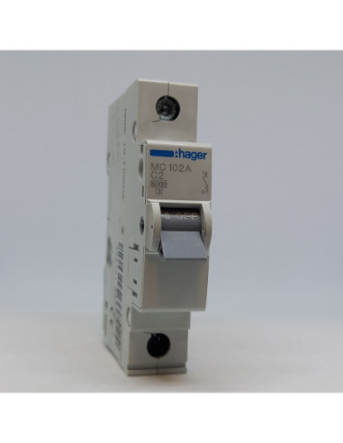 Automatinis jungiklis 1P C2A 6kA Hager