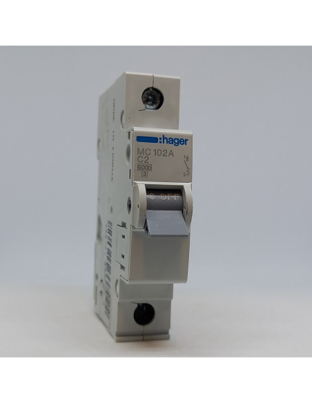 Automatinis jungiklis 1P C2A 6kA Hager