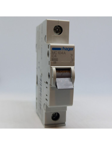 Automatinis jungiklis 1P C4A 6kA Hager