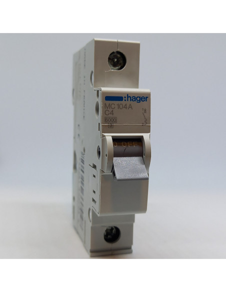 Automatinis jungiklis 1P C4A 6kA Hager