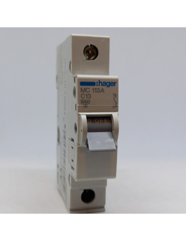 Automatinis jungiklis 1P C13A 6kA Hager
