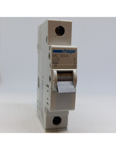 Automatinis jungiklis 1P C25A 6kA Hager
