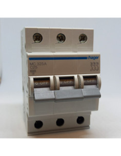 Automatinis jungiklis 3P C25A 6kA Hager
