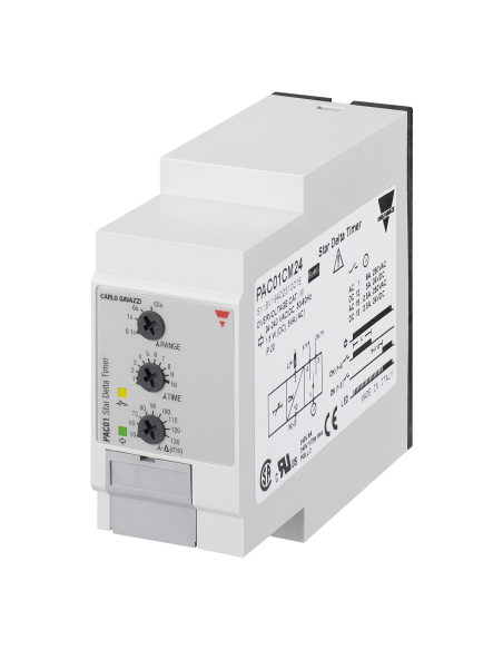 Laiko relė žvaigždė-trikampis 0.1-600s, 24-240VAC/VDC Carlo Gavazzi