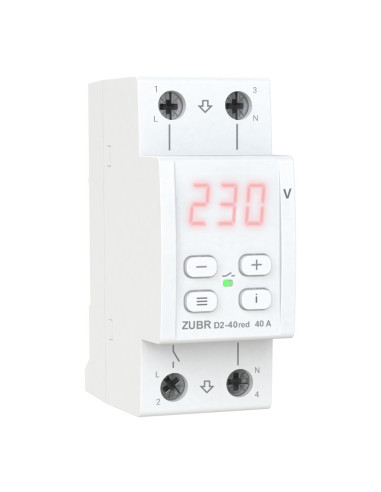 Įtampos relė ZUBR D2-40 red