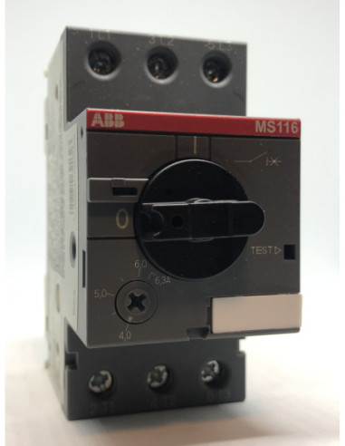MS116-6.3 ABB Variklio apsaugos automatas 4.0-6.3A