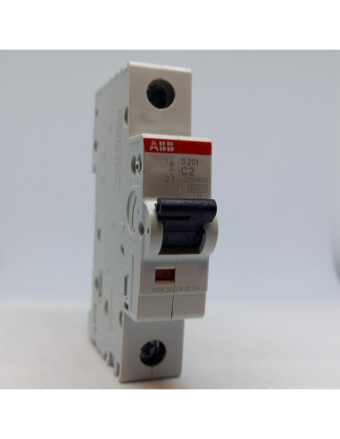 Automatinis jungiklis 1P C2A 6kA S201-C2 ABB