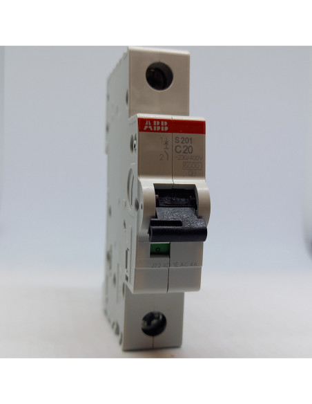 Automatinis jungiklis 1P C20A 6kA S201-C20 ABB