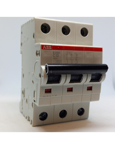 Automatinis jungiklis 3P C10A 6kA S203-C10 ABB