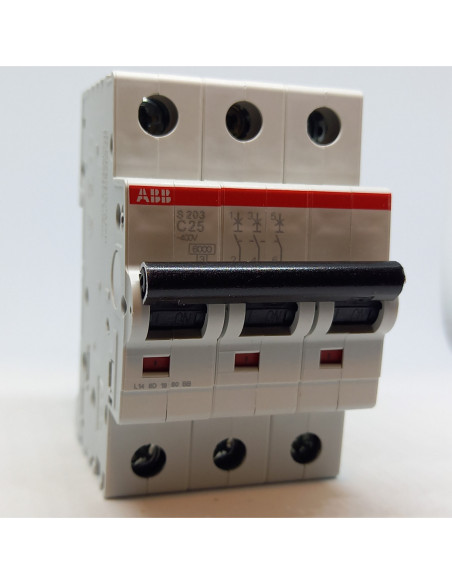 Automatinis jungiklis 3P C25A 6kA S203-C25 ABB