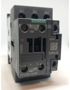 SIRIUS Kontaktorius S0 11kW 25A 1NO+1NC 230VAC SIEMENS
