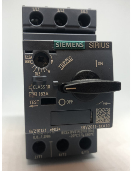 Variklio apsaugos automatas 9.0-12.5A S00 Siemens