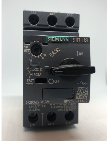 Variklio apsaugos automatas 10-16A S0 Siemens