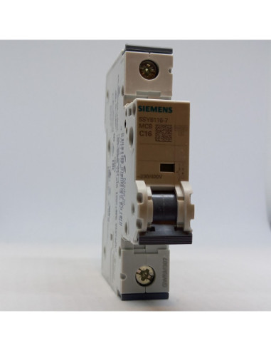 Automatinis jungiklis 1P C16A 6kA Siemens