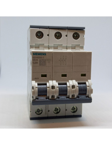 Automatinis jungiklis 3P C20A 6kA Siemens