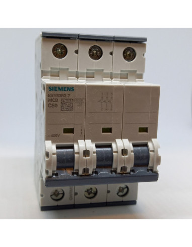 Automatinis jungiklis 3P C50A 6kA Siemens