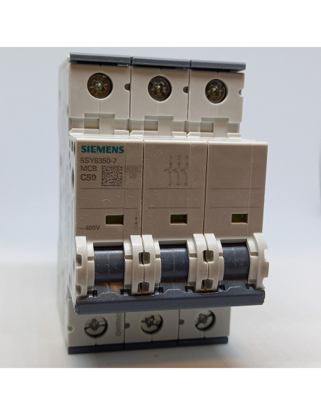 Automatinis jungiklis 3P C50A 6kA Siemens