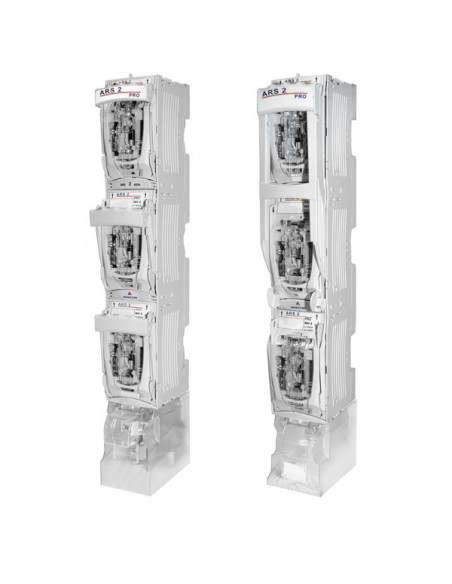 APATOR ARS pro 2-6-V vertikalus saugiklių kirtiklių blokas 400A 690V