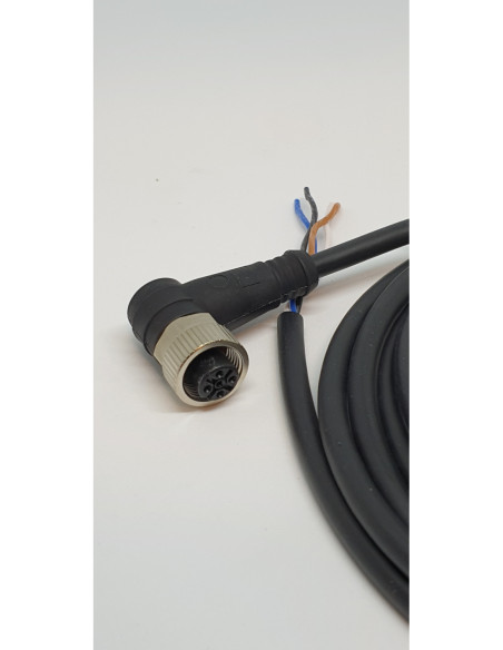 Kampinė jungtis M12 4PIN WSOR 2m laidas