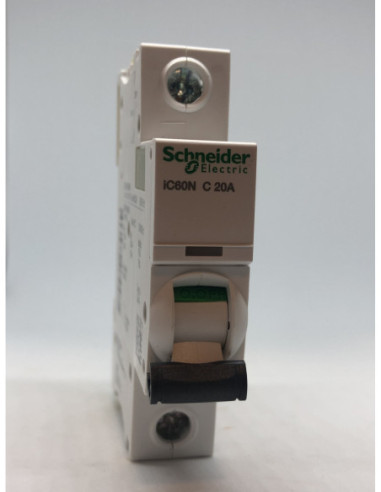 Acti9 iC60N Automatinis jungiklis 1P C20A 6kA Schneider Electric