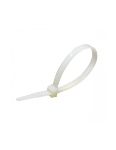 BM B2025 balti PVC dirželiai 200*2.5mm (100 vnt)