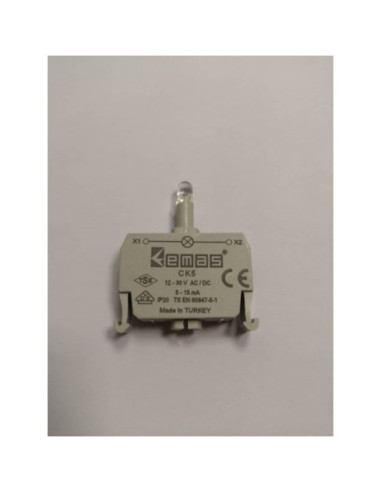 EMAS CK5 Kontaktas su baltu LED 12-30VAC/DC