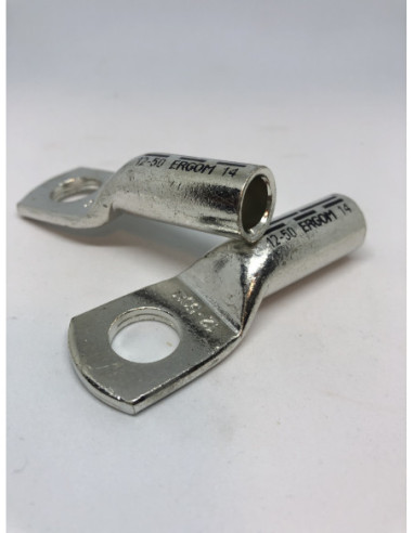 Varinis antgalis dengtas alavu 50mm2 laidui M12 ERGOM DIN46235
