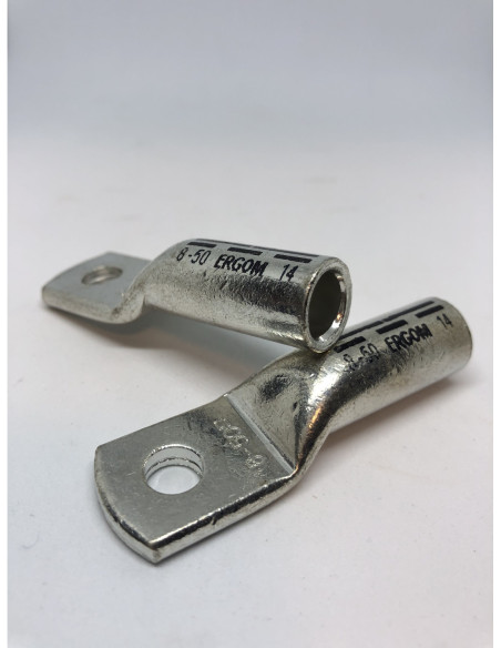 Varinis antgalis dengtas alavu 50mm2 laidui M8 ERGOM DIN46235
